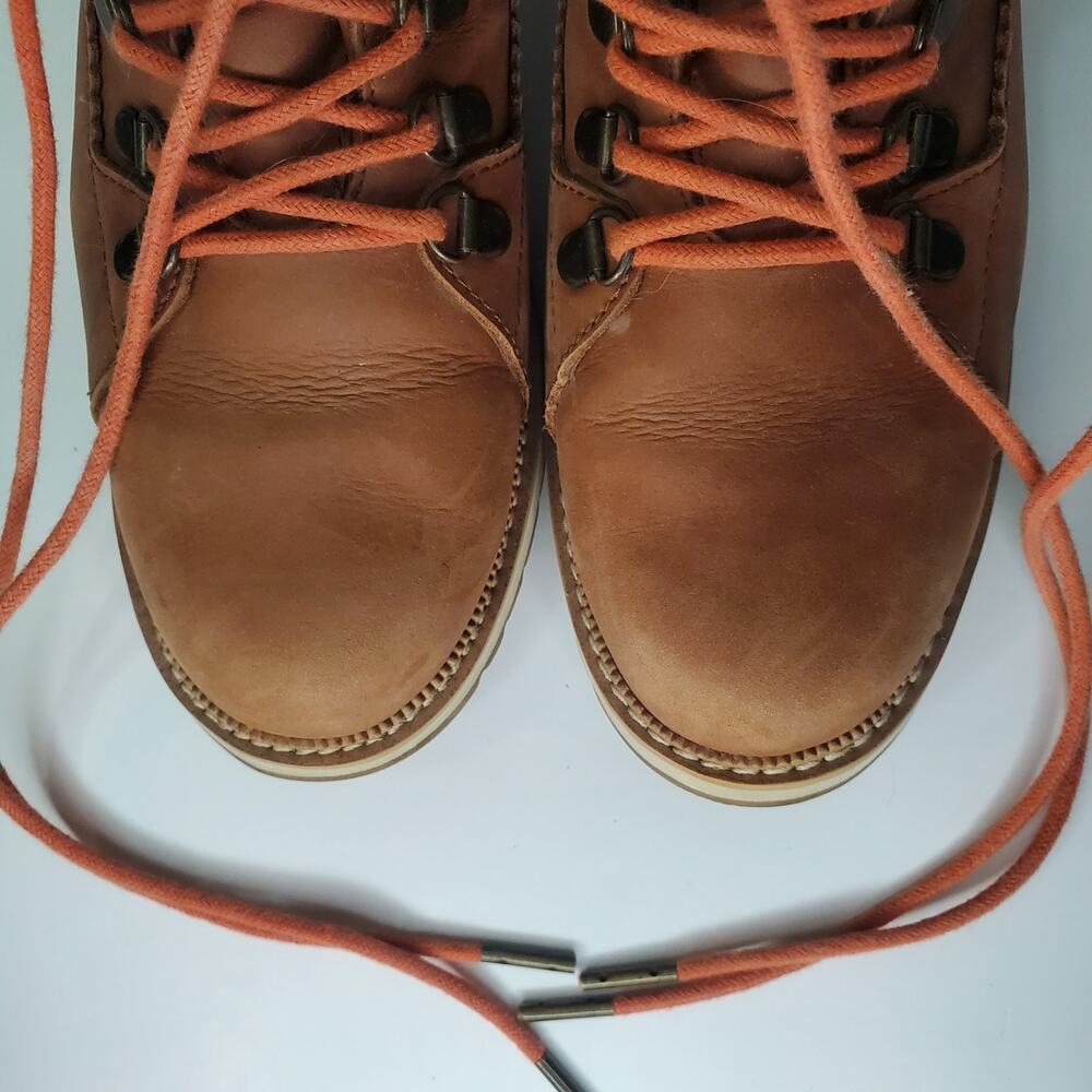 TOMS Womens Brown Mixed Media D-Waterproof Mesa Round Toe Leather Booties 8 - Picture 12 of 12